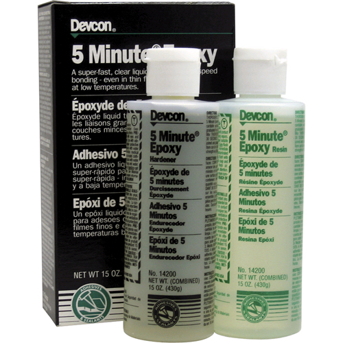 5-Minute Adhesive, 444 ml, Bottle, Two-Part, Clear Consource