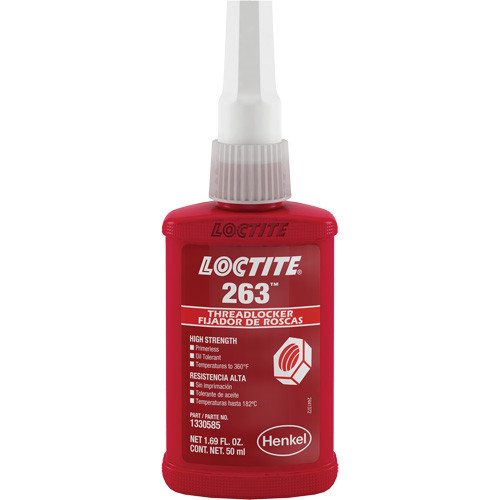 Compos&eacute; de blocage 263 s&eacute;chage rapide, Rouge, &eacute;lev&eacute;, 50 ml, Bouteille Consource