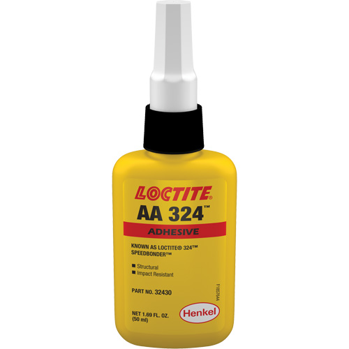 Adh&eacute;sif acrylique structurel 324 Speedbonder, Deux composants, 50 ml, Bouteille, Jaune Consource