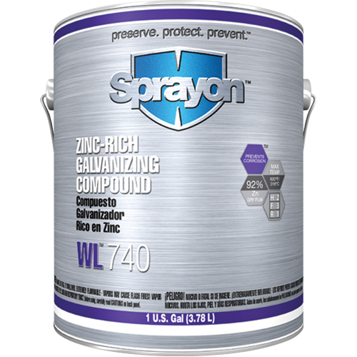 WL740 Zinc-Rich Galvanizing Compound, Gallon Consource