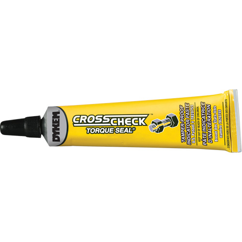 Cross Check Torque Seal&reg; Tamper-Proof Indicator Paste, 1 fl. oz., Tube, Yellow Consource