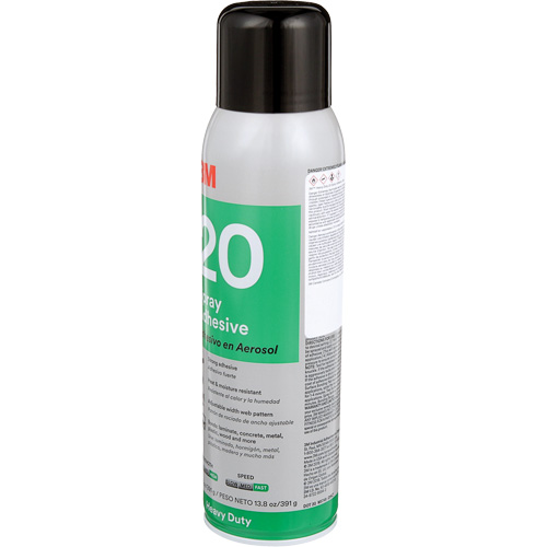 20 Heavy Duty Spray Adhesive, Clear, Aerosol Can Consource