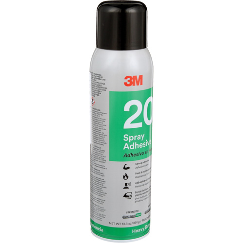 20 Heavy Duty Spray Adhesive, Clear, Aerosol Can Consource