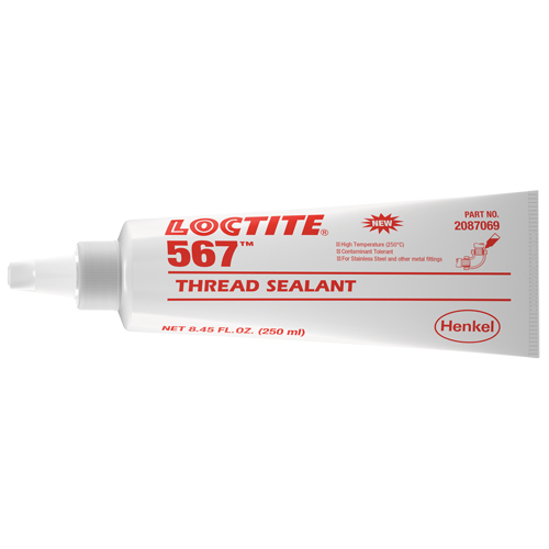 567 High Temperature Thread Sealant, Tube, 250 ml, -53.88° C - 204° C/-65° F - 400° F Consource