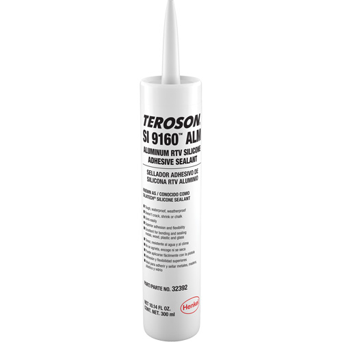 Teroson&reg; SI 9160 Silicone Sealant, Cartridge, Aluminum Consource