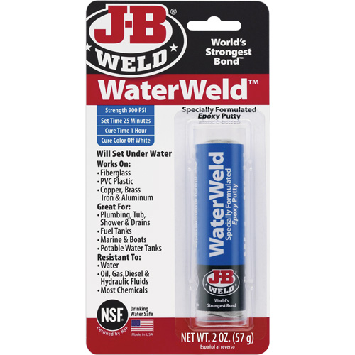 WaterWeld Epoxy, 2 oz., Stick, Off-White Consource
