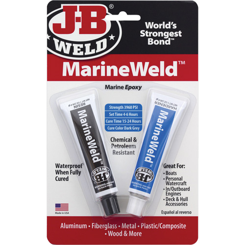 MarineWeld Epoxy, Two-Part, Tube, 3 oz., Grey Consource