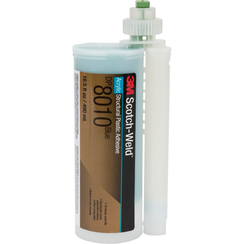 Adh&eacute;sif structural pour composants en plastique Scotch-Weld, Deux composants, Cartouche, 490 ml, Bleu Consource