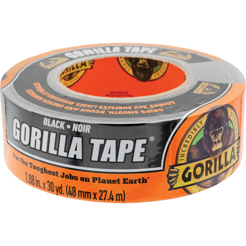 Duct Tape, 17 mils, Black, 48 mm (2") x 27.43 m (90') Consource