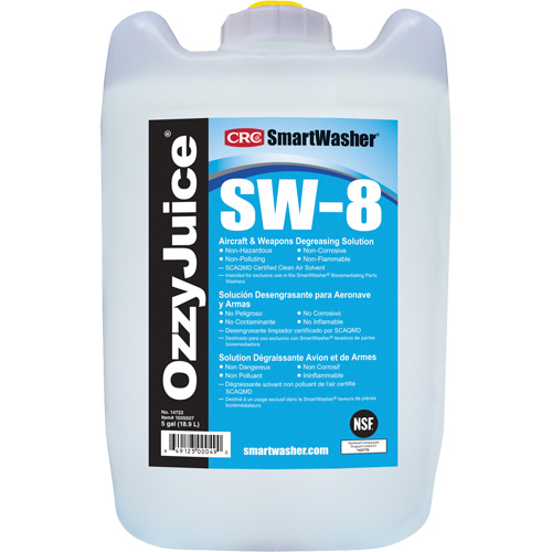 SmartWasher&reg; Ozzyjuice&reg; SW-8 Aircraft & Weapons Degreasing Solution, Jug Consource