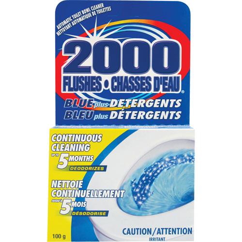2000 Flushes&reg; Blue Plus Toilet Bowl Cleaning Detergent, 100 g, Tablet Consource