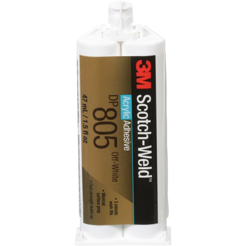 Adh&eacute;sif acrylique Scotch-Weld, Deux composants, Cartouche double, 1,6 oz liq., Blanc cass&eacute; Consource