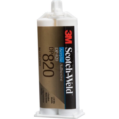 Adh&eacute;sif acrylique Scotch-Weld, Deux composants, Cartouche double, 1,6 oz liq., Blanc cass&eacute; Consource