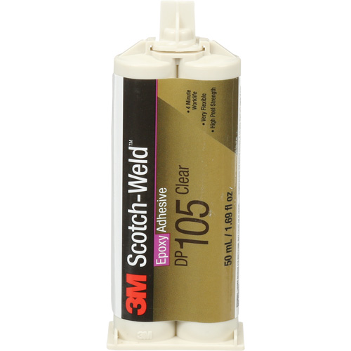 Adh&eacute;sif Scotch-Weld, 1,7 liq. oz., Cartouche, Deux composants, Translucide Consource