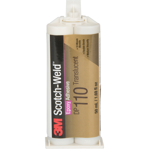 Adh&eacute;sif Scotch-Weld, 1,64 liq. oz., Cartouche double, Deux composants, Transparent Consource
