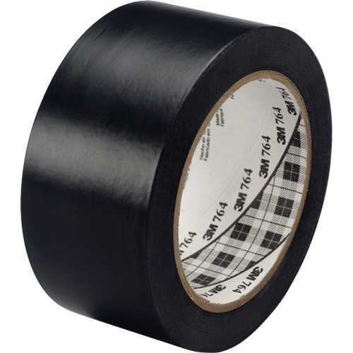Ruban en vinyle pour travaux g&eacute;n&eacute;raux 764, 25,4 mm (1") la x 32,9 m (108') lo, 5 mils, Noir Consource
