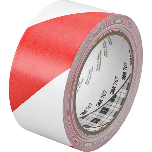Ruban de signalisation de danger 767, 50,8 mm (2") x 33 m (108'), Rouge/Blanc Consource