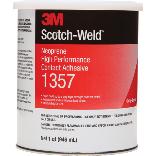 Colle contact haute performance &agrave; base de n&eacute;opr&egrave;ne, Canette, 32 oz liq., Gris Consource