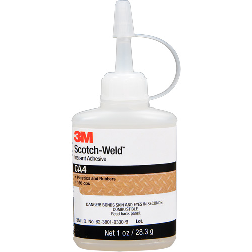 Adh&eacute;sif instantan&eacute; CA4 Scotch-Weld, Transparent, Bouteille, 1 oz Consource