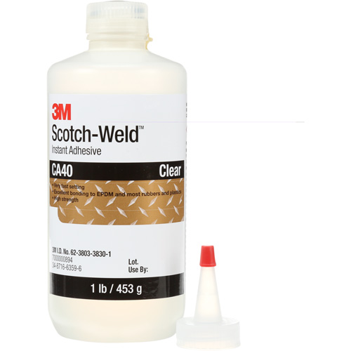 Scotch-Weld Instant Adhesive CA5, Clear, Bottle, 1 lbs. Consource