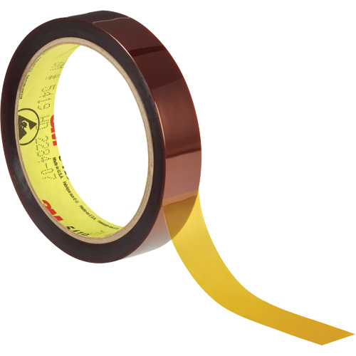 Ruban &agrave; base de polyimide produisant peu de statique 5419, 12,7 mm (1/2") x 33 m (108'), Brun Consource