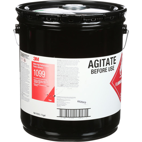 Adh&eacute;sif haute performance &agrave; base de nitrile Scotch-Weld, 5 gal., Seau, Jaune Consource