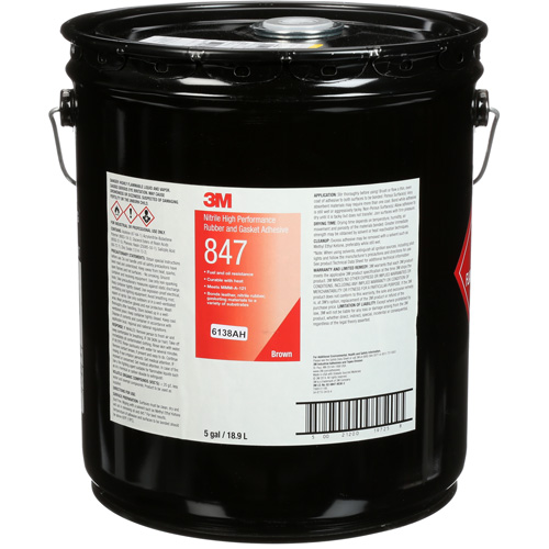 Scotch-Weld High-Performance Rubber & Gasket Adhesive, Pail, Brown Consource