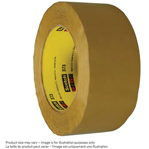 Scotch&reg; Box Sealing Tape 373, Hot Melt Adhesive, 2.5 mils, 48 mm (2") x 100 m (328') Consource