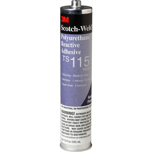 Scotch-Weld PUR Adhesive, 10 oz., Cartridge, Clear Consource