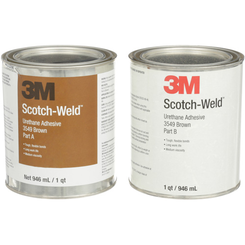Scotch-Weld Urethane Adhesive 3549, 64 fl. oz., Can, Brown Consource