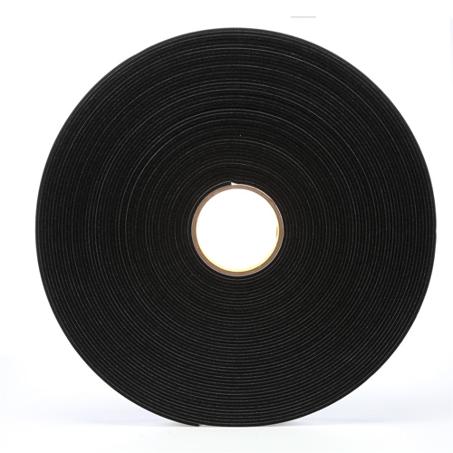 Ruban en mousse de vinyle 4508, 25,4 mm (1") la x 32,9 m (108') lo, 125 mils, Noir Consource
