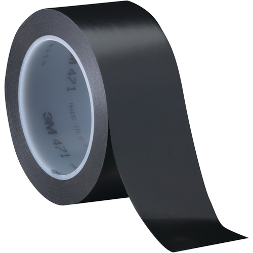 471 Vinyl Tape, 102 mm (4") W x 32.9 m (108') L, 5.2 mils, Black Consource