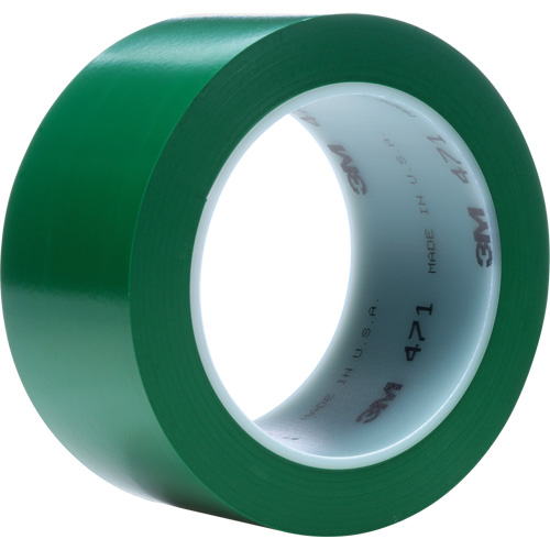 Ruban en vinyle 471, 76 mm (3") la x 32,9 m (108') lo, 5,3 mils, Vert Consource