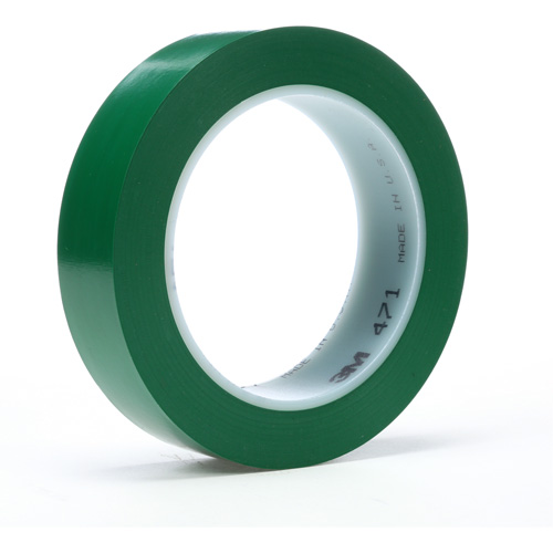 Ruban en vinyle 471, 19 mm (3/4") la x 32,9 m (108') lo, 5,2 mils, Vert Consource
