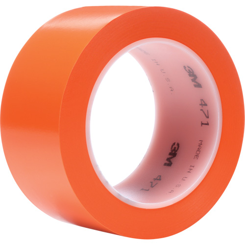 471 Vinyl Tape, 50.8 mm (2") W x 32.9 m (108') L, 5.2 mils, Orange Consource