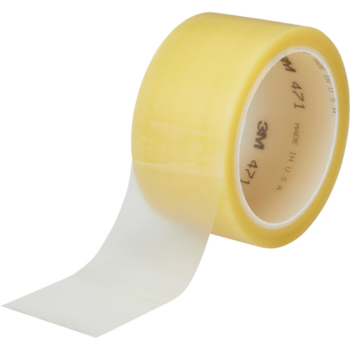 471 Vinyl Tape, 38 mm (1-1/2") W x 32.9 m (108') L, 5.3 mils, Clear Consource