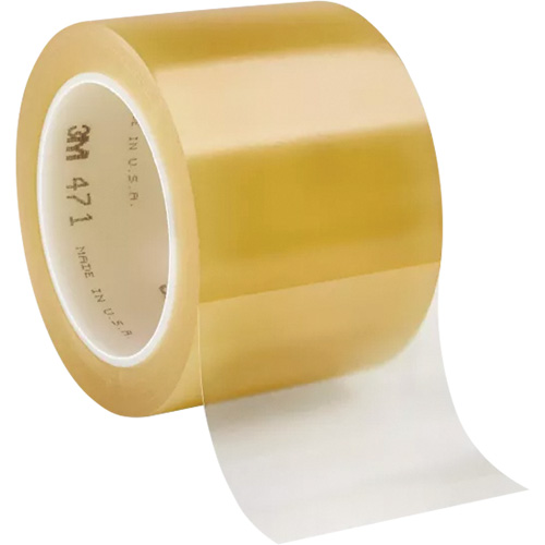 Ruban en vinyle 471, 76,2 mm (3") la x 32,9 m (108') lo, 5,2 mils, Transparent Consource