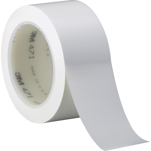 Ruban en vinyle 471, 38 mm (1-1/2") la x 32,9 m (108') lo, 5,2 mils, Blanc Consource