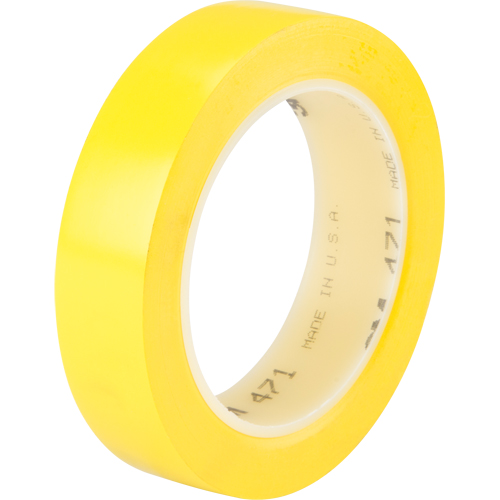471 Vinyl Tape, 25.4 mm (1") W x 32.9 m (108') L, 5.3 mils, Yellow Consource