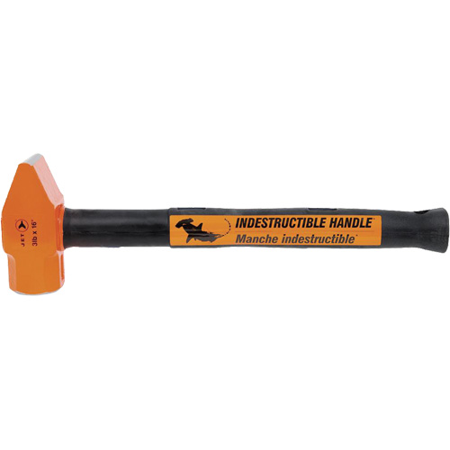UCP-316 Marteau &agrave; panne droite &agrave; manche indestructible pour usage tr&egrave;s intensif, Poids de la t&ecirc;te 3 lb, Face Ordinaire, Prise Acier plein Consource