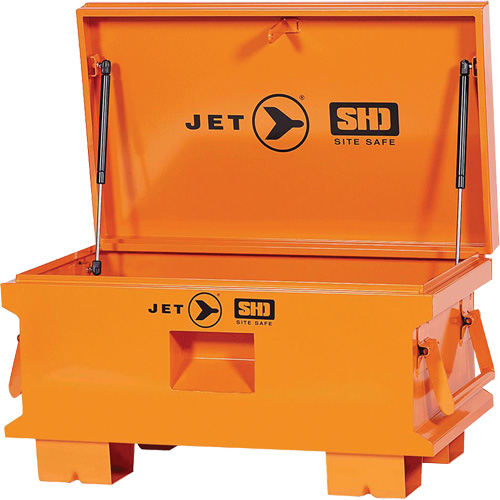JSB-3219 Boîte de rangement d'outils de chantier pour usage tr&egrave;s intensif, 32-1/8" x 19" x 17-1/2", Acier, Orange Consource
