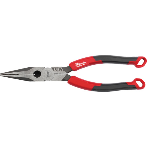 Long Nose Comfort Grip Pliers, 8" L Consource