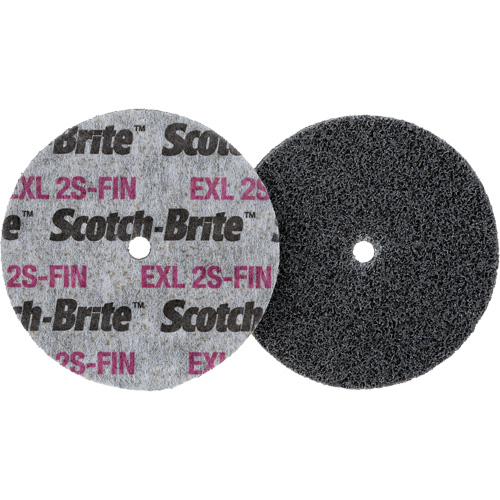 Scotch-Brite EXL Unitized Wheel, 3" x 1/2", 1/4" Arbor Consource