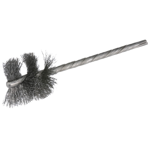 Ensemble de brosses internes &agrave; fils m&eacute;talliques ondul&eacute;s HeliTuf, 3/8" dia. x 1" l, 3-1/2" longueur hors tout Consource