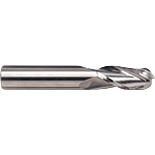 Fraise en bout sph&eacute;rique, 1/8" dia., 4 cannelures, Carbure Consource