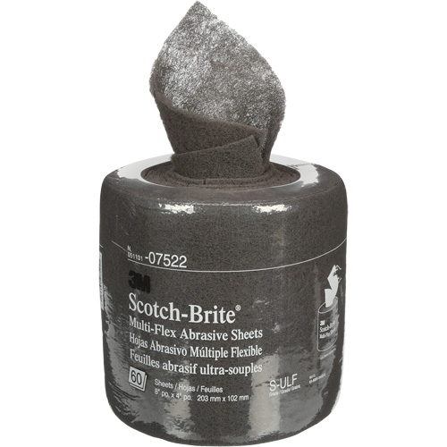 Rouleaux de feuilles Scotch-Brite, Carbure de silicium, 8", Grain Ultra fin Consource