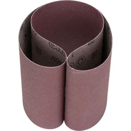 Courroie abrasive en toile 341D, 6" la x 48" lo, Oxyde d'aluminium, Grain 80 Consource