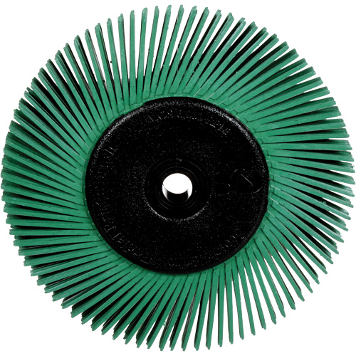 Brosses radiales bristle pour meuleuses d'&eacute;tabli, Grain 50X, 6" dia. Consource