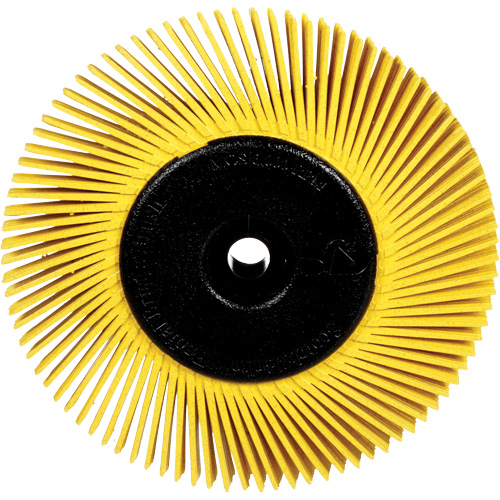 Radial Bristle Brushes for Bench Grinders, 80X Grit, 6" Dia. Consource