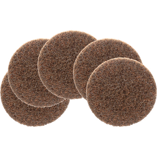 Disque de conditionnement de surface Roloc Scotch-Brite, 2" dia., Grain Cors&eacute;, Oxyde d'aluminium Consource